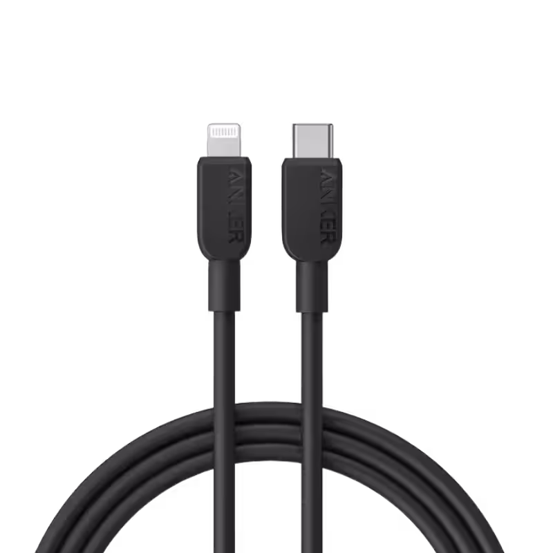 Anker 310 MFi Certified USB-C to Lightning Cable for iPhone Fast Charging.