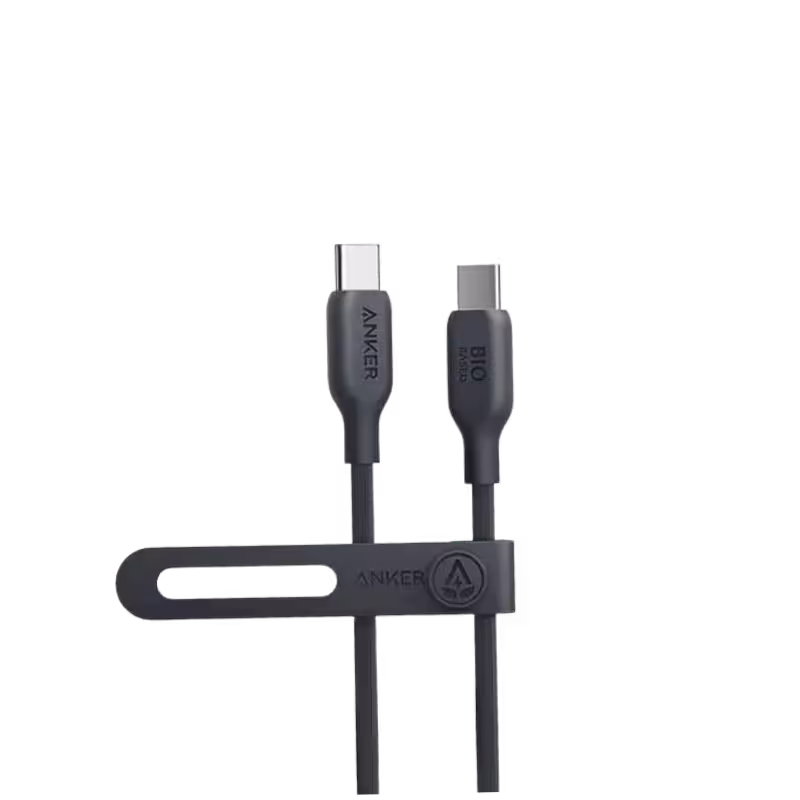 Anker 544 Bio-Based 240W USB-C to USB-C Cable for MacBook and Laptops.