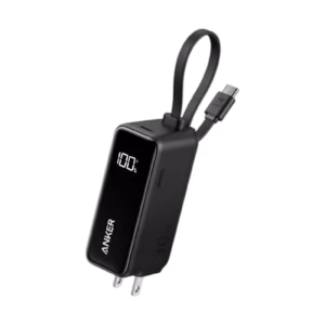 Anker A1636 Fusion 3-in-1 Power Bank with Smart Digital Display and Built-in Cable.