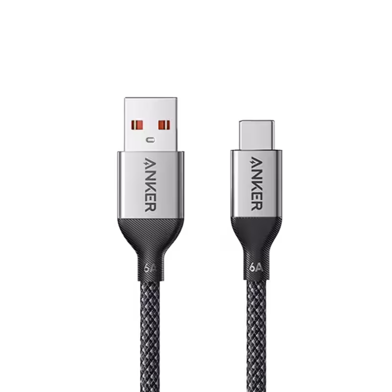 Anker A8051 100W Fast Charging USB-A to USB-C Cable for Smartphone and Laptop.