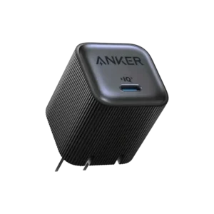 Anker Nano 1C 35W GaN Compact Fast Charger for iPhone, Samsung, and MacBook Air.