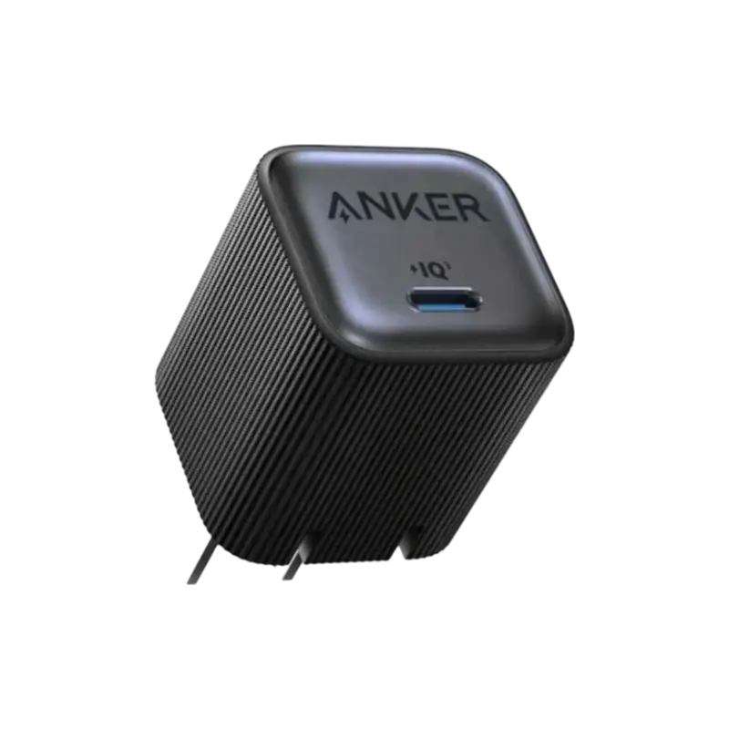 Anker Nano 1C 35W GaN Compact Fast Charger for iPhone, Samsung, and MacBook Air.