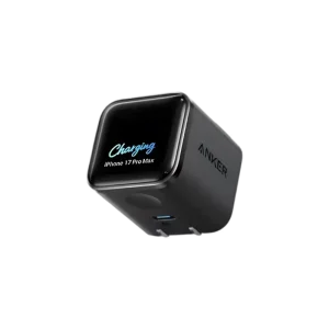 Anker Nano 45W GaN Charger with Smart LCD Display and Foldable Plug