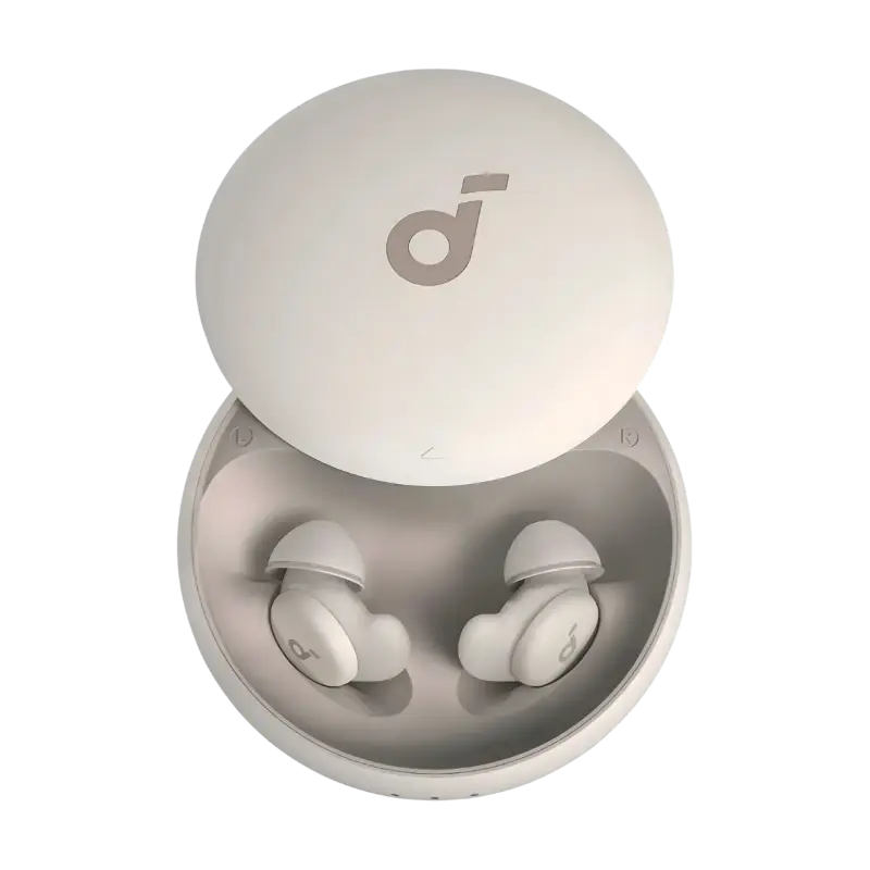 Anker Soundcore Sleep A20 Earbuds for Side Sleepers with Noise Isolation and Sleep Tracking.