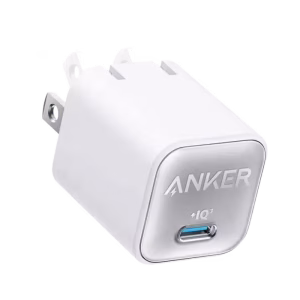 Anker Zolo 35W PD GaN Fast Charger with Dual Ports for iPhone and Samsung.