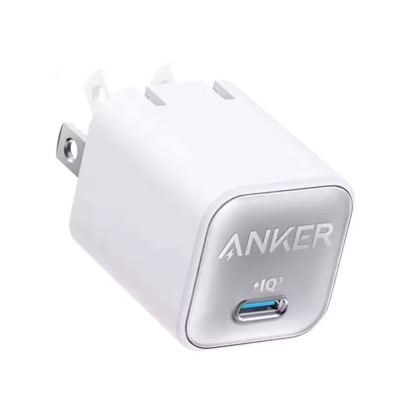 Anker Zolo 35W PD GaN Fast Charger with Dual Ports for iPhone and Samsung.