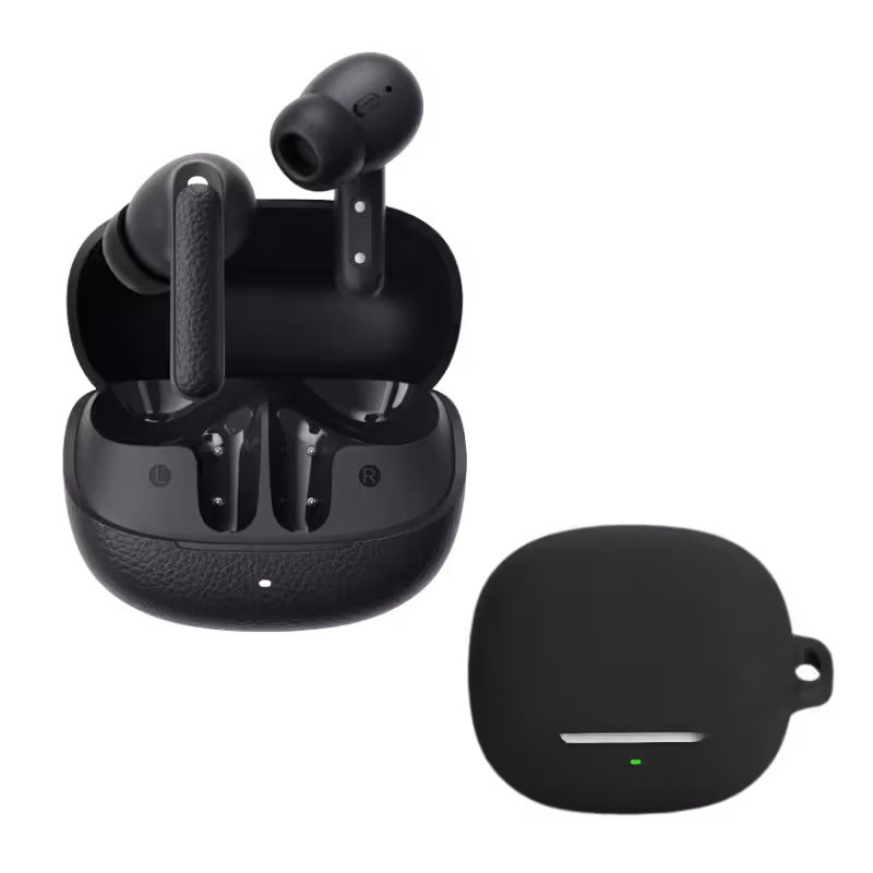 QCY HT15, QCY HT15 Price in BD, ANC Earbuds Bangladesh, Bluetooth 5.4 TWS BD, QCY Bangladesh, Best Noise Cancelling Earbuds BD, Ashfiya Gadgets.