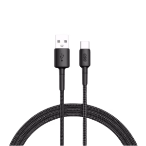 QCY DC05 60W Braided USB-A to USB-C Fast Charging Cable.