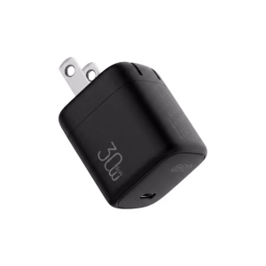 QCY GN106MG 30W GaN Fast Charger for iPhone, Samsung, and Tablets with PD Support.