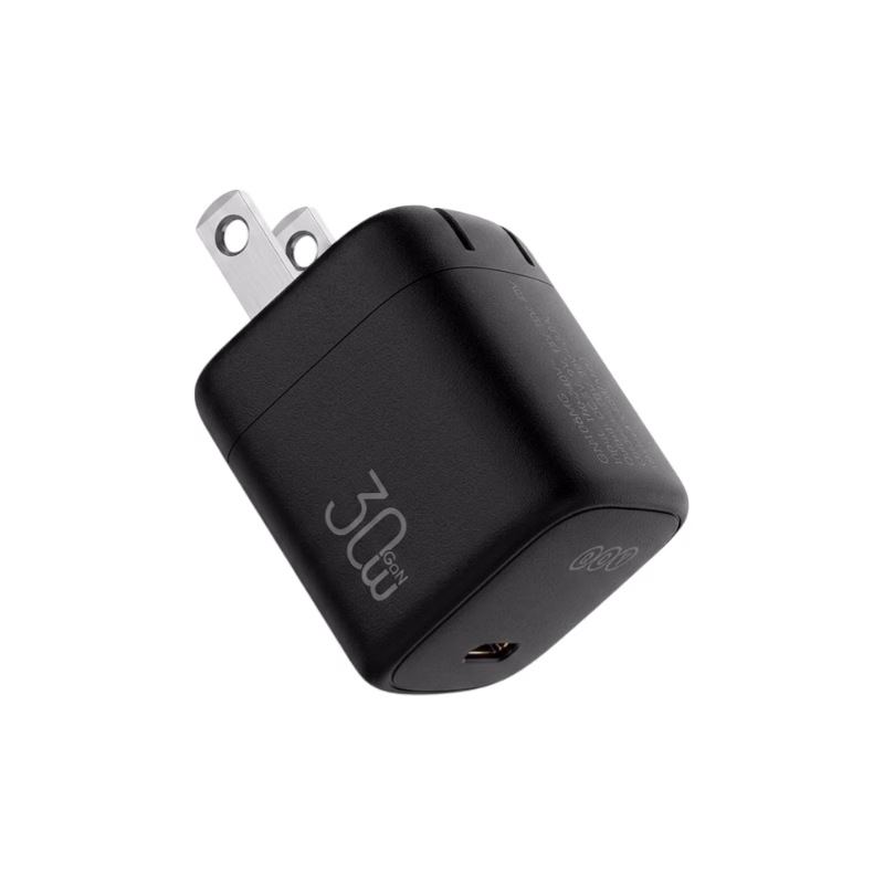 QCY GN106MG 30W GaN Fast Charger for iPhone, Samsung, and Tablets with PD Support.