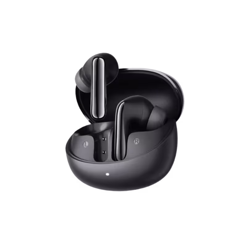 QCY MeloBuds N60 with Adaptive Hybrid ANC and AI Triple Microphones.