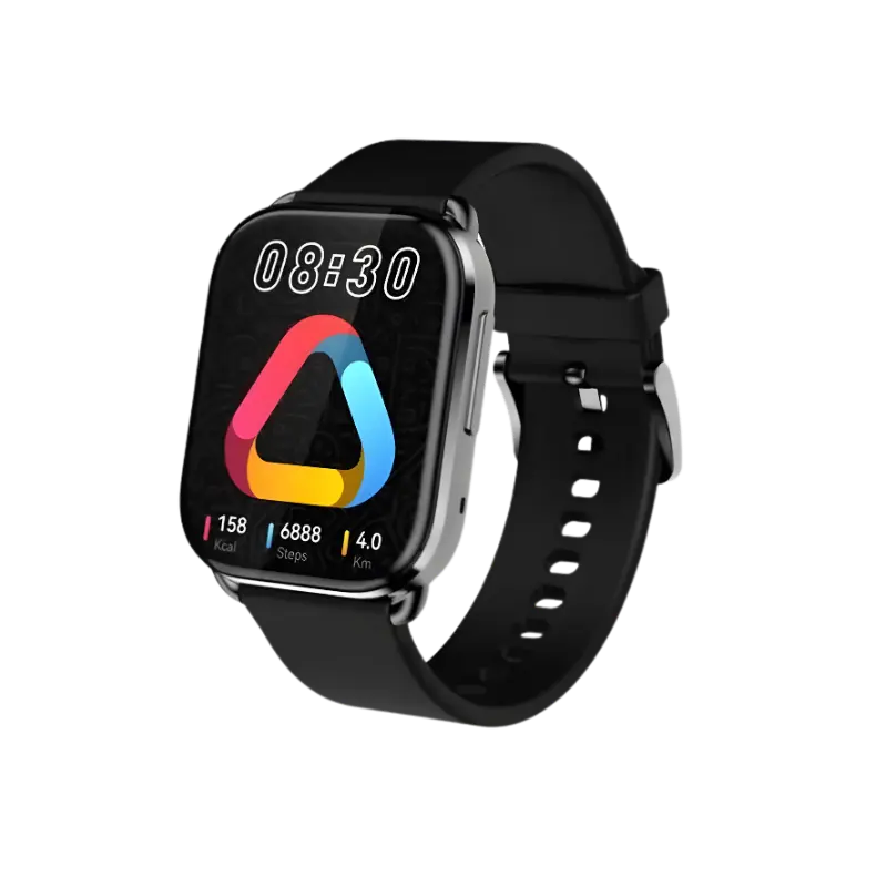 QCY Watch GS with 2.02-inch Large HD Display and IPX8 Rating.